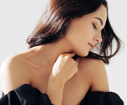 Portrait of a woman experiencing an introspective moment